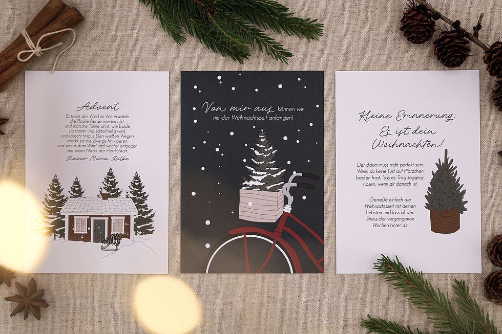 Miniaturbild: Postkarte "Von mir aus können wir mit der Weihnachtszeit anfangen!""