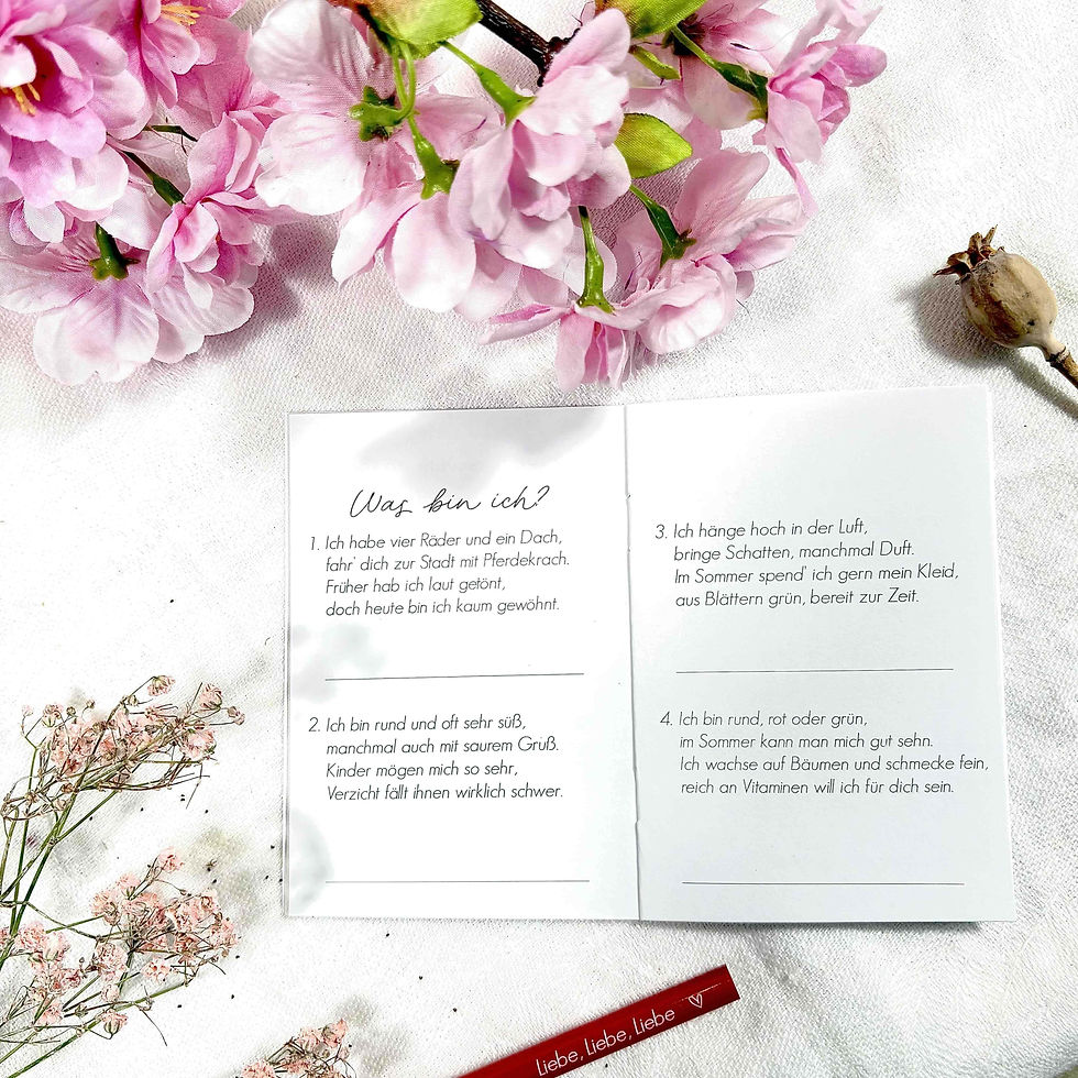 Miniaturbild: Minibuch - "Das kleine Rätselbuch der guten alten Zeiten"