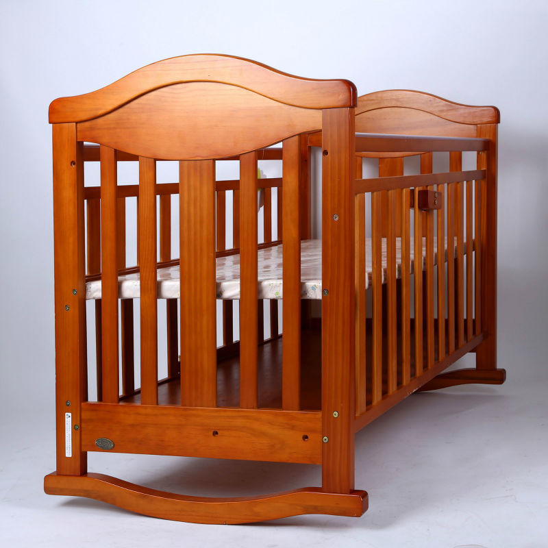 Thumbnail: Wooden baby crib