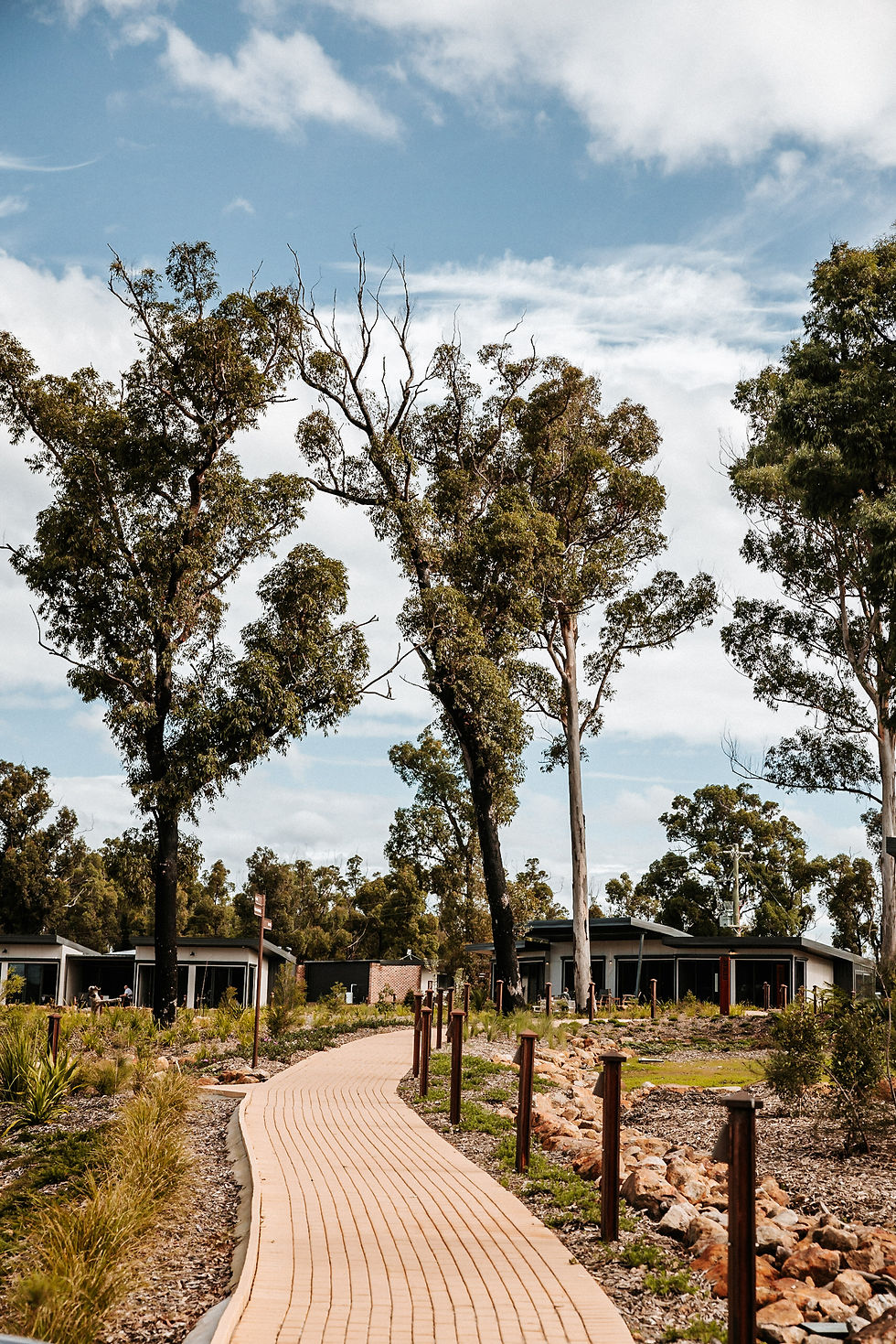 Guest accommodation set amidst bushland gardens