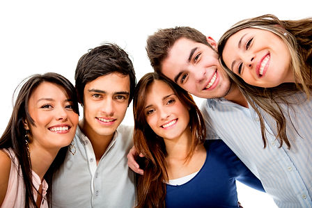 Happy group of young people smiling - isolated over white.jpg