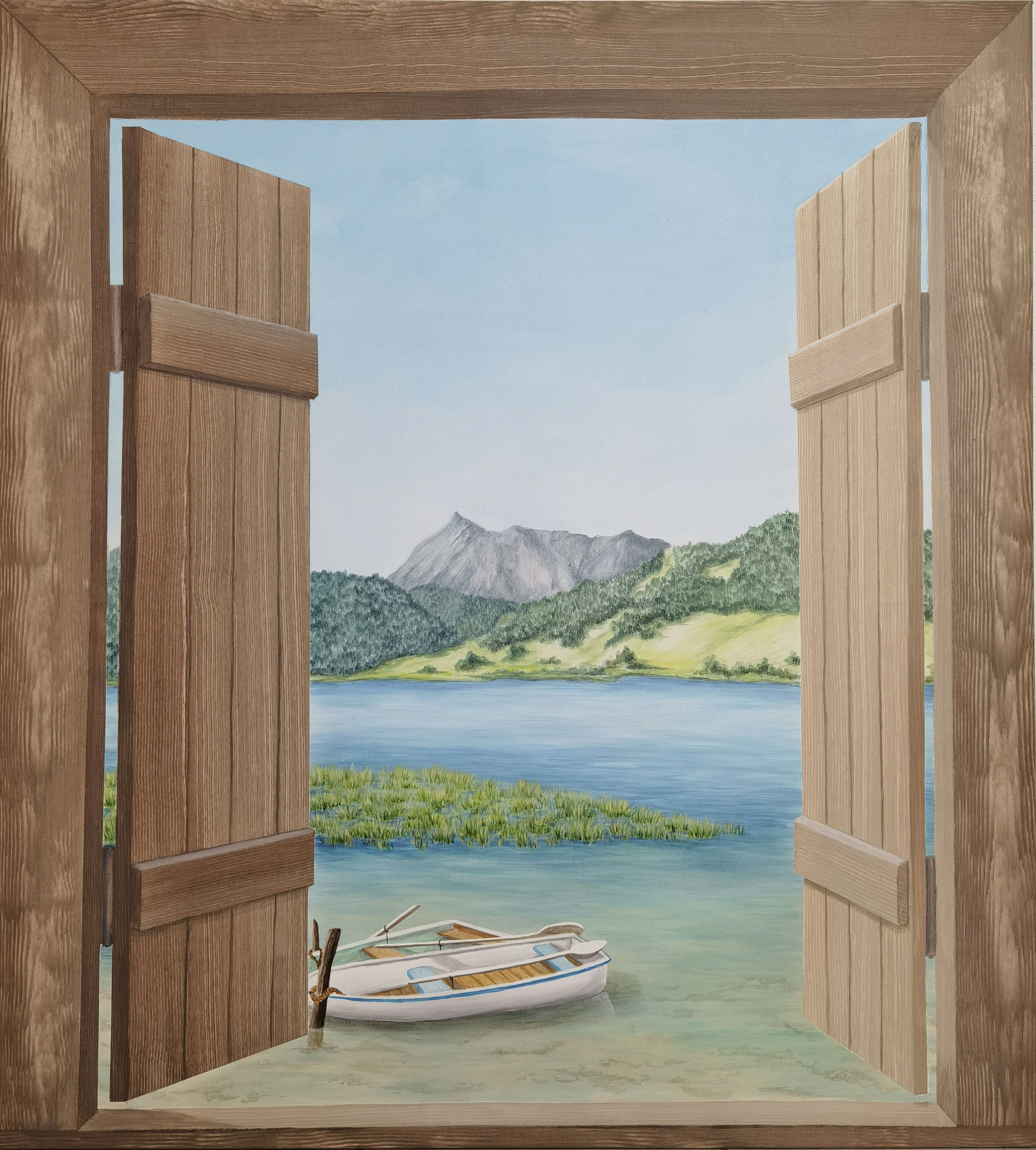 Wandbild "Fenster mit Ausblick"