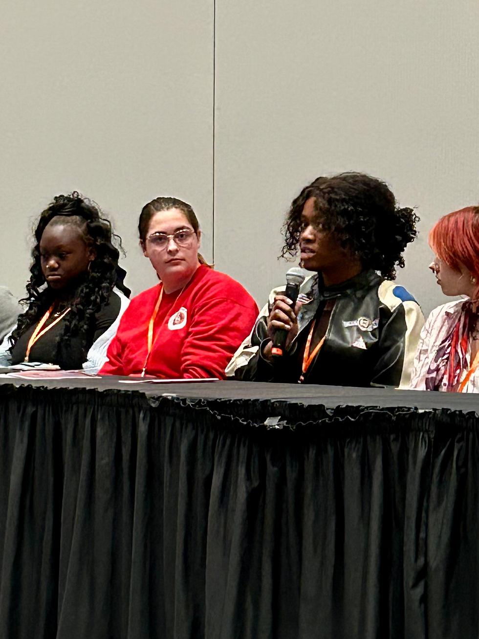 Leila shared her story during the Summit's youth panel