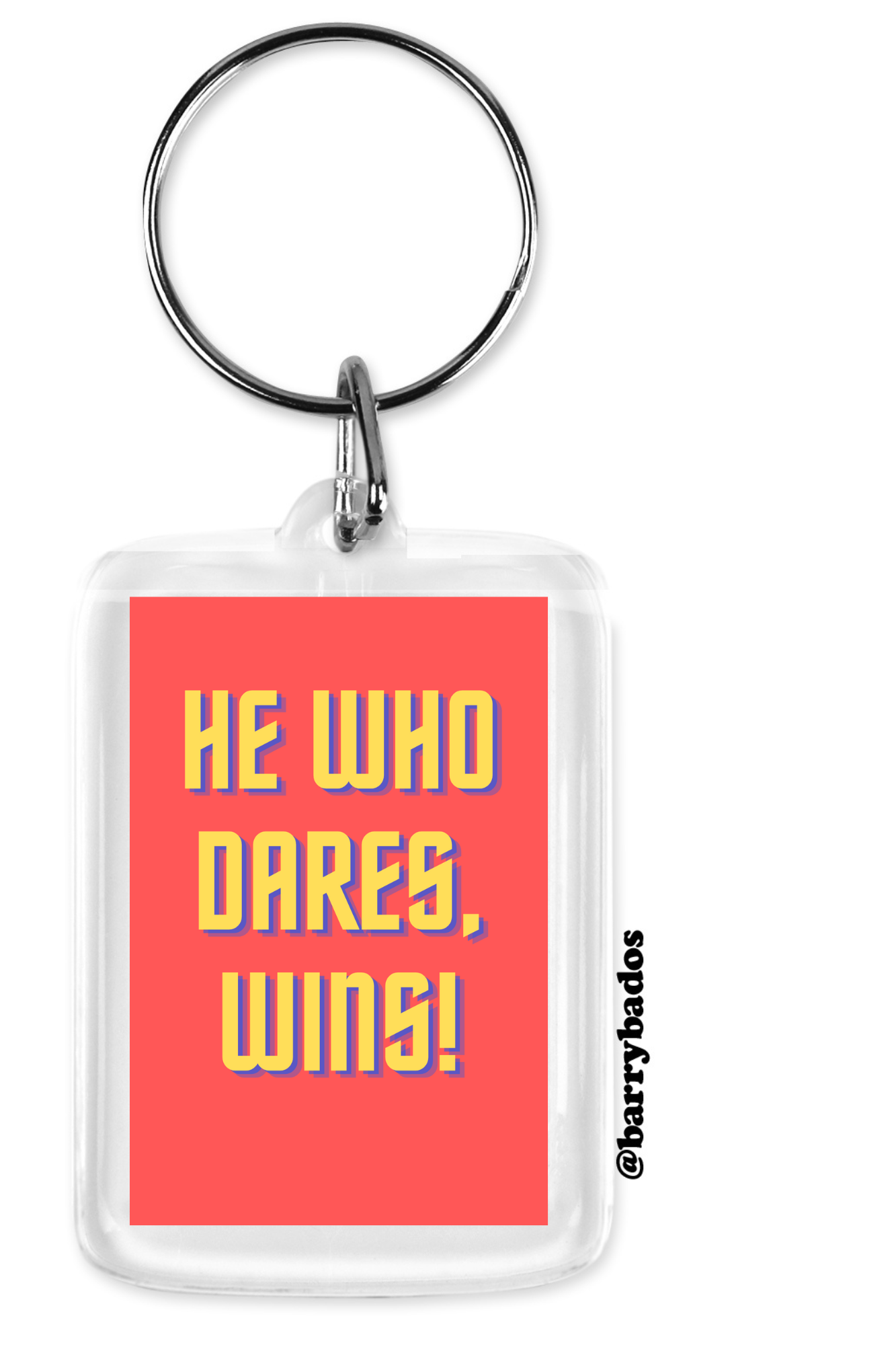 He Who Dares Wins Keyring