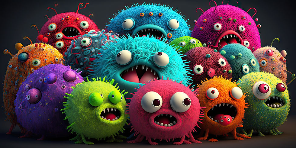 Yeast microbes in gut