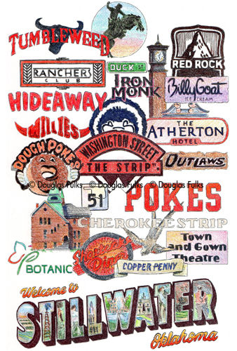 Stillwater, Oklahoma Print