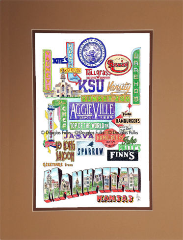 Manhattan, Kansas Matted