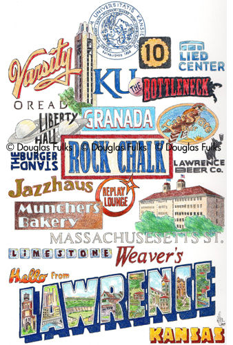 Lawrence, Kansas Print