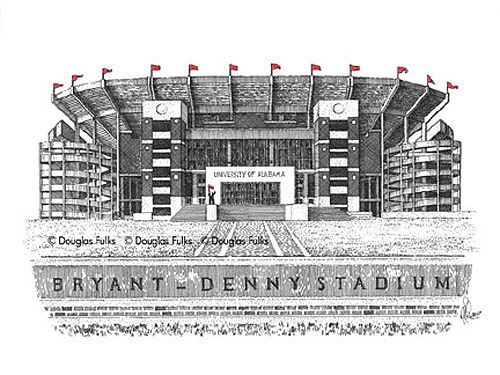 Bryant Denny Stadium, reproduction 