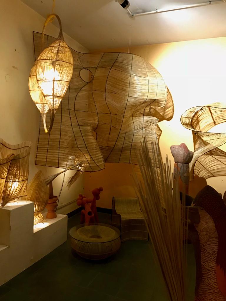 Collection of Rattan lamps by andblack, for Asian Heritage Foundation