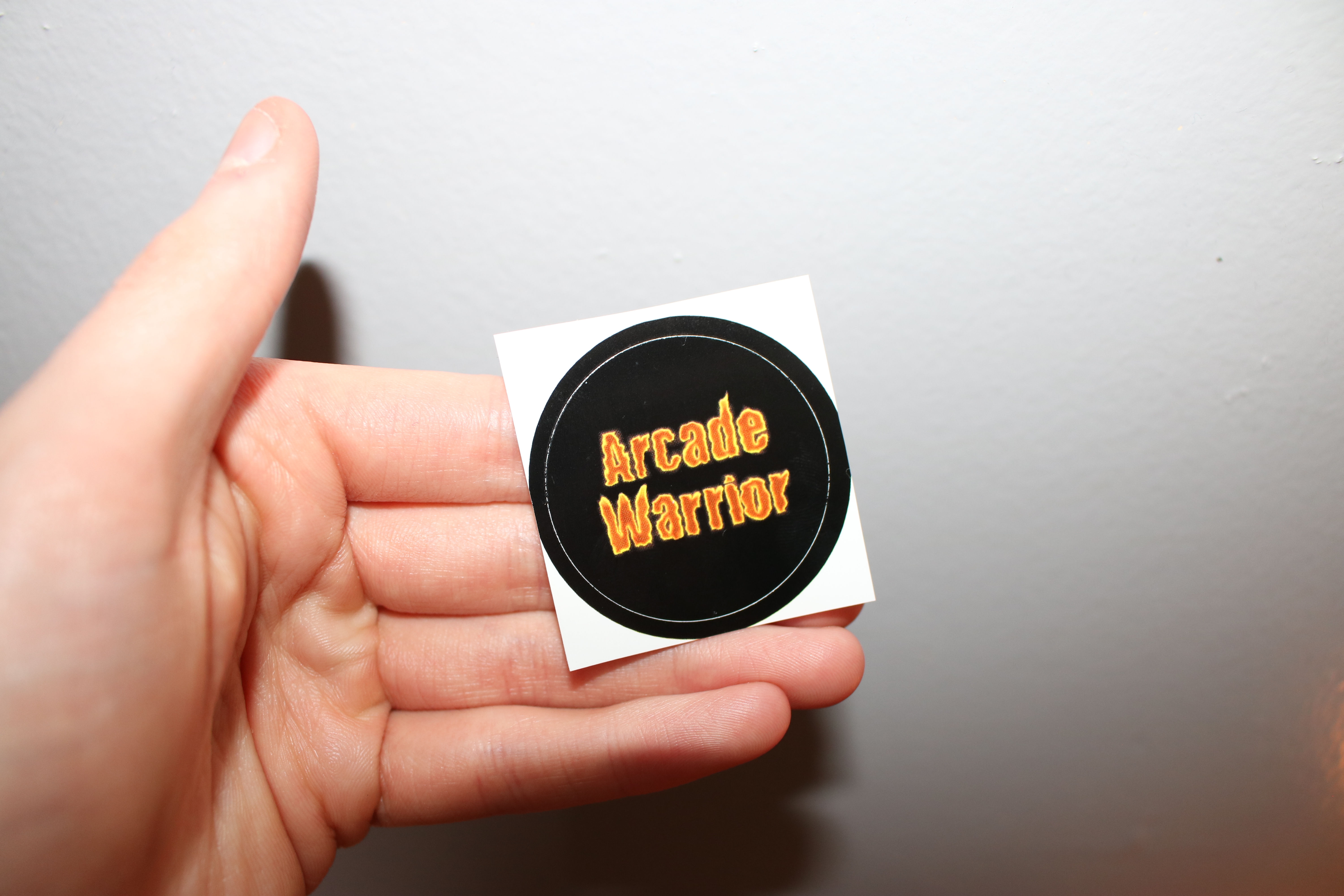 Arcade Warrior Logo Sticker (5 Pack)