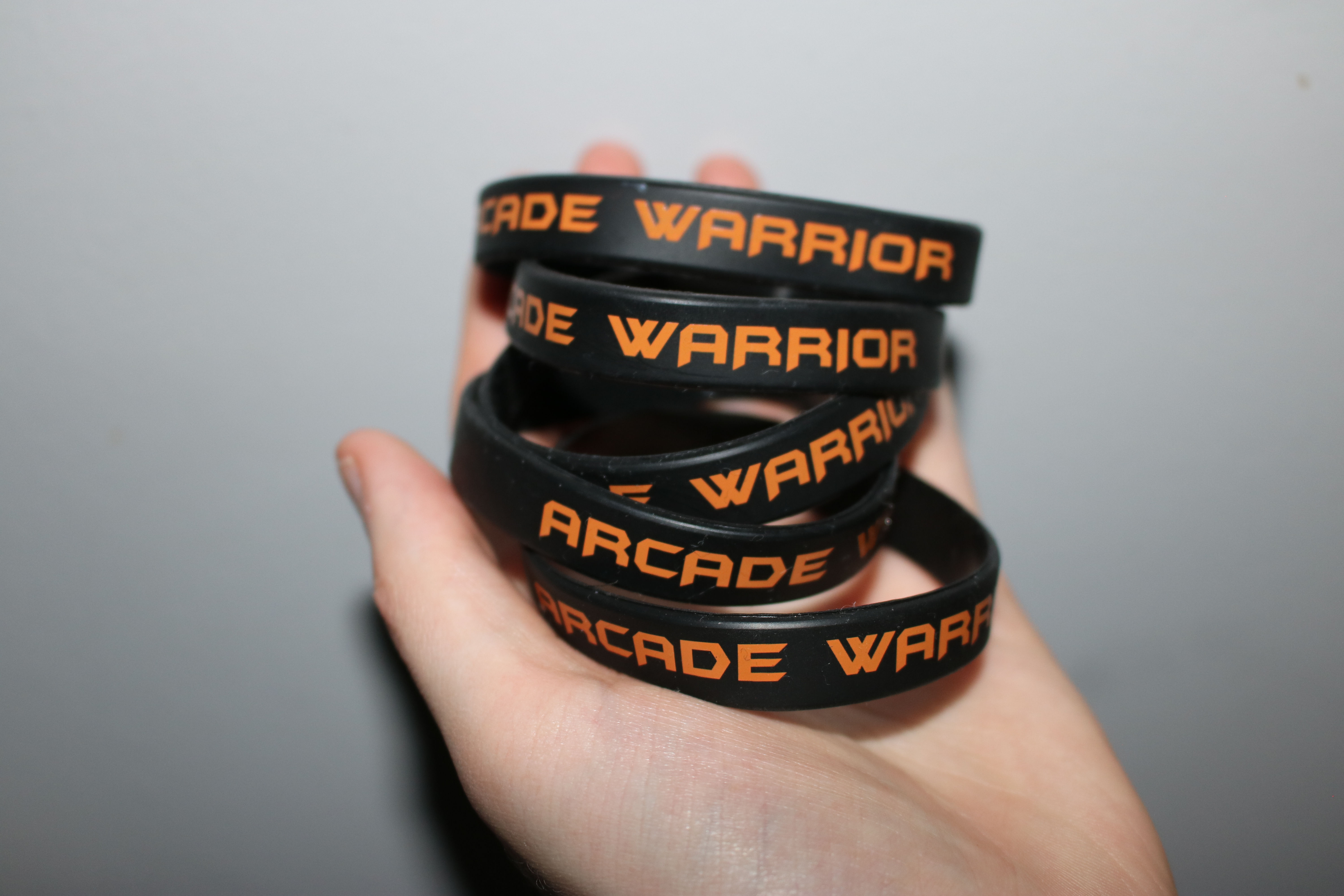 Arcade Warrior Rubber Bracelets (5 Pack)