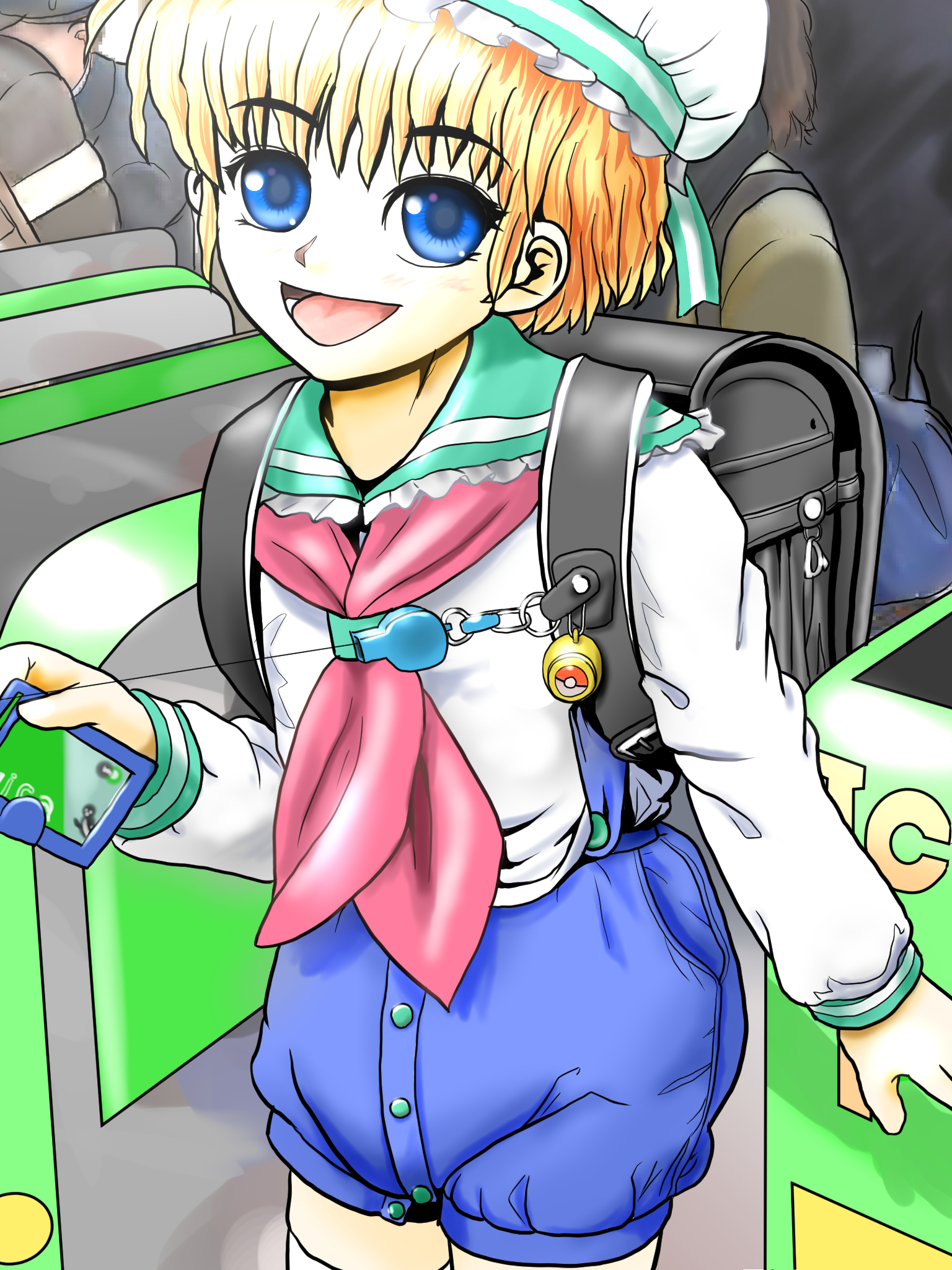 瞬くん登校姿2