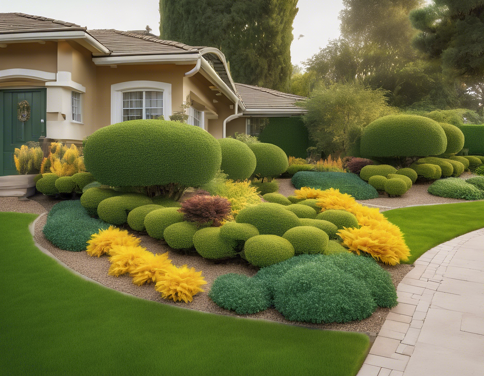 Manicured landscape for your curb appeal.