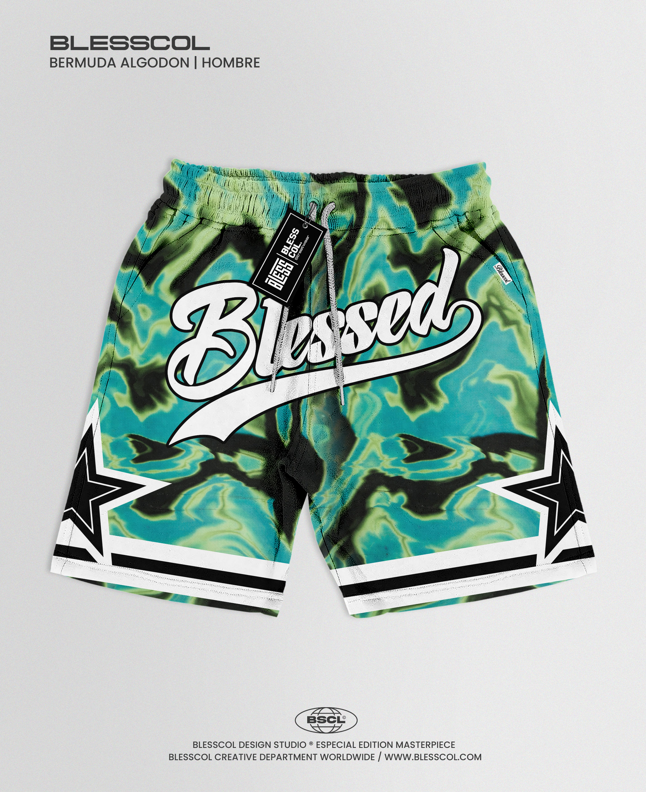 BLESSCOL | BERMUDA BLESSED LIQUID CAMO