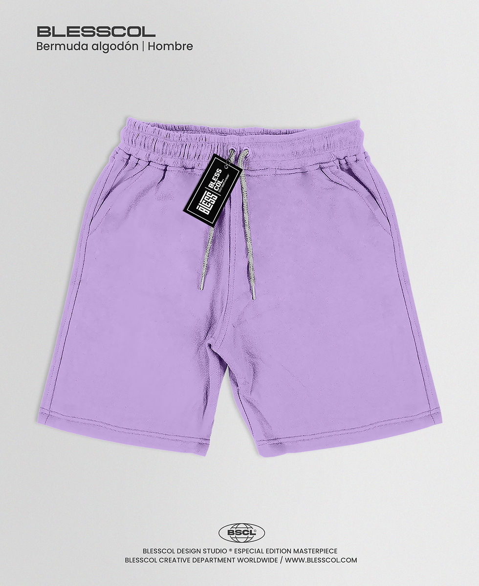 BLESSCOL | BERMUDA ALGODON BASICA LILA