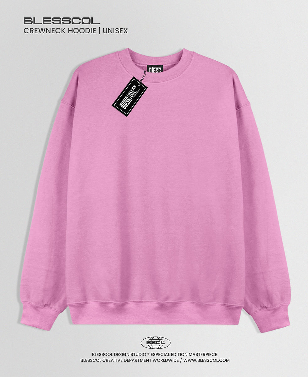 BLESSCOL | CREWNECK HOODIE UNISEX ROSADO
