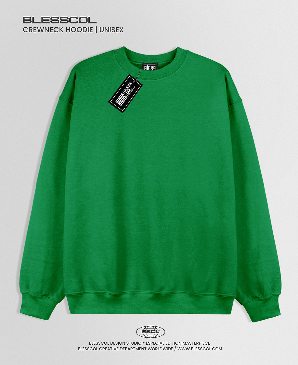 BLESSCOL | CREWNECK HOODIE UNISEX VERDE CALI