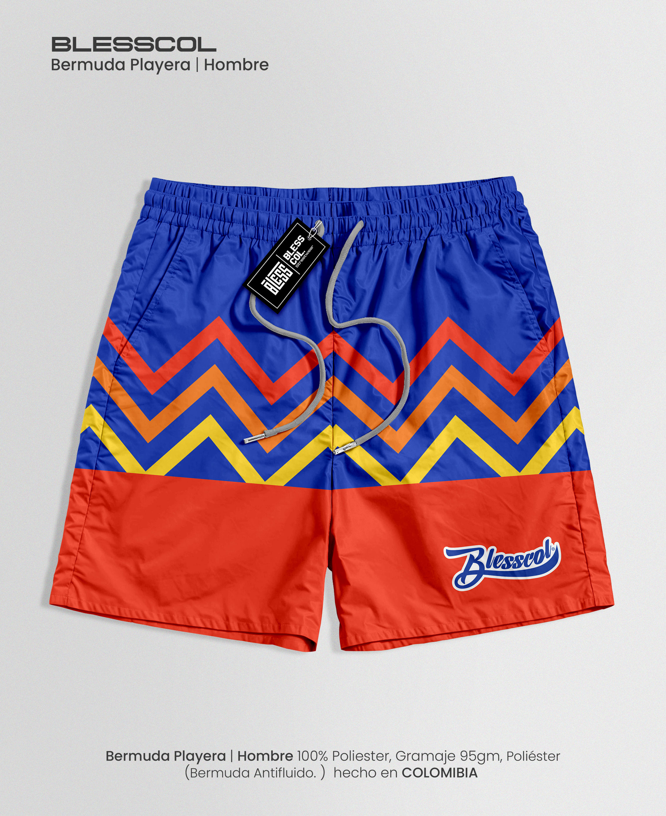 BLESSCOL | BERMUDA PLAYERA BLESS ZIGZAG