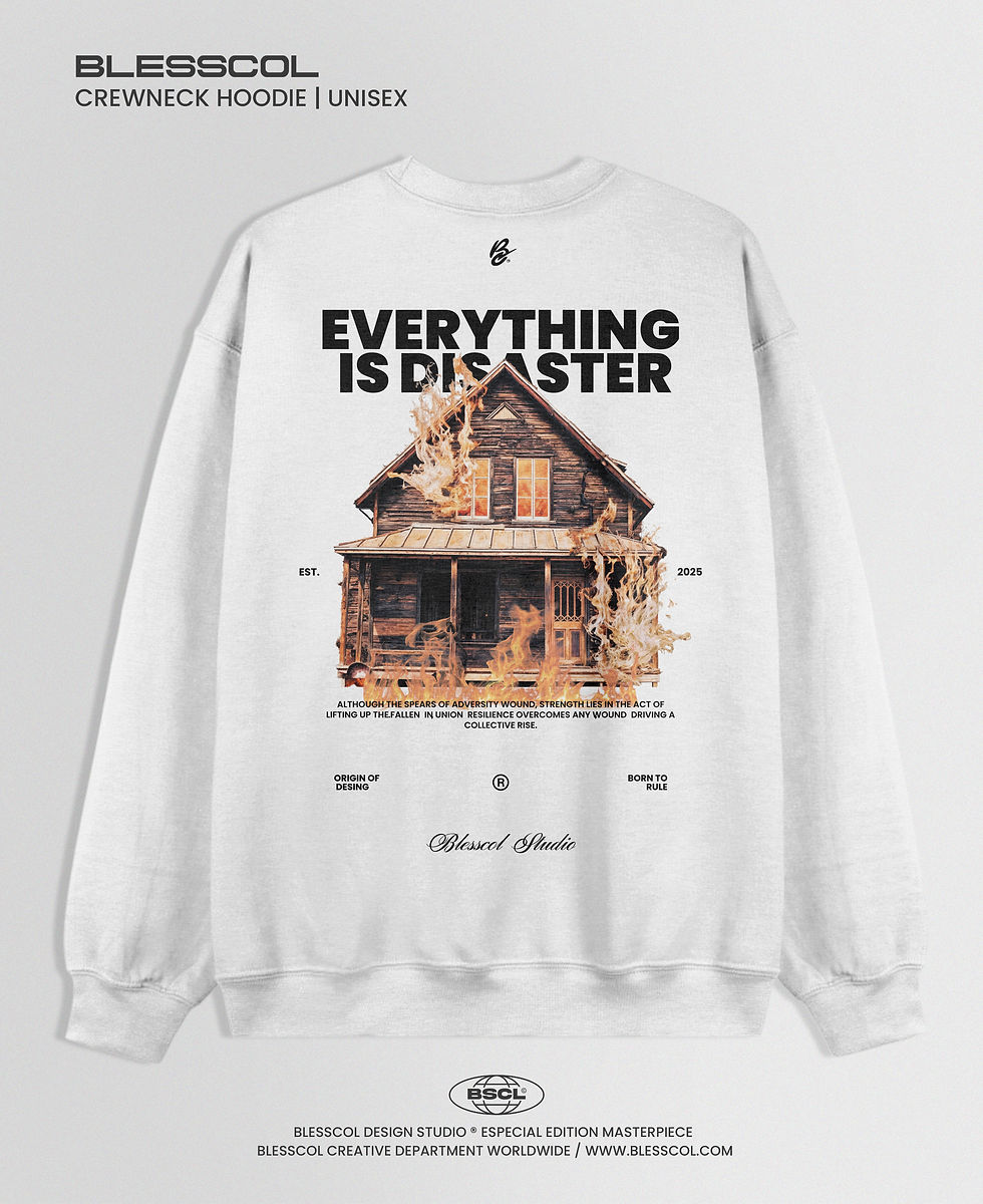 Miniatura: BLESSCOL | CREWNECK EVERYTHING IS DISASTER