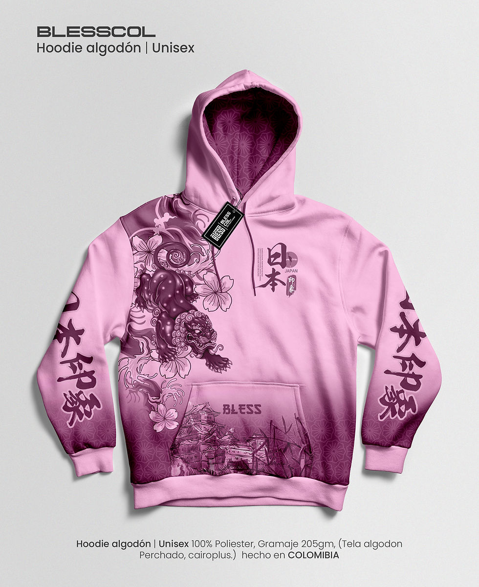 Miniatura: BLESSCOL | HOODIE UNISEX TIGRE JAPONES