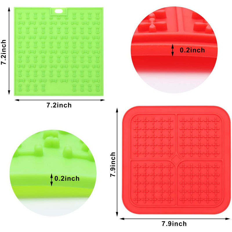 Thumbnail: Silicone Dog Food Mat Slow Feeder anxiety distraction Pet Lick Pad