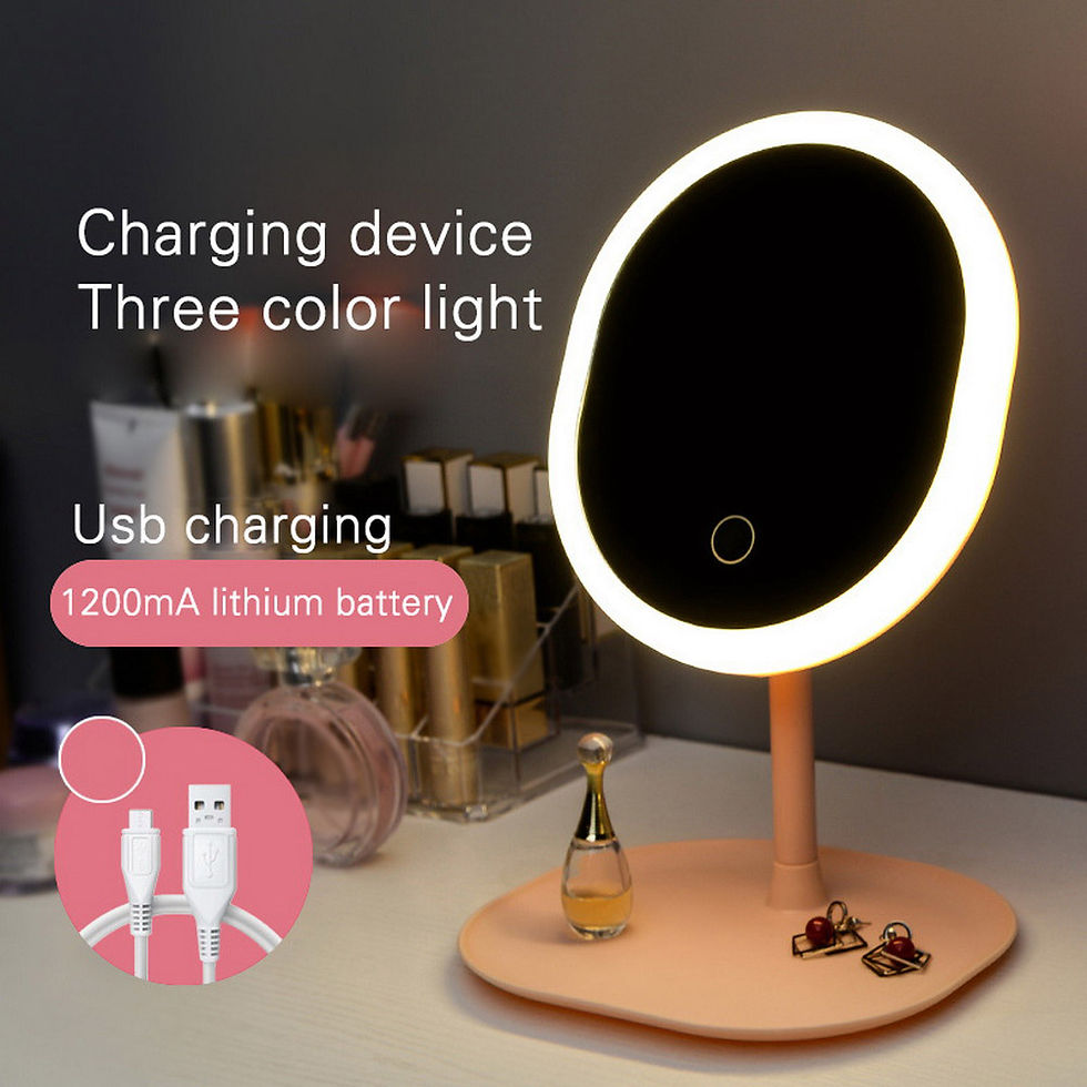 Miniatura: Portable LED Makeup Mirror with Light for Desktop