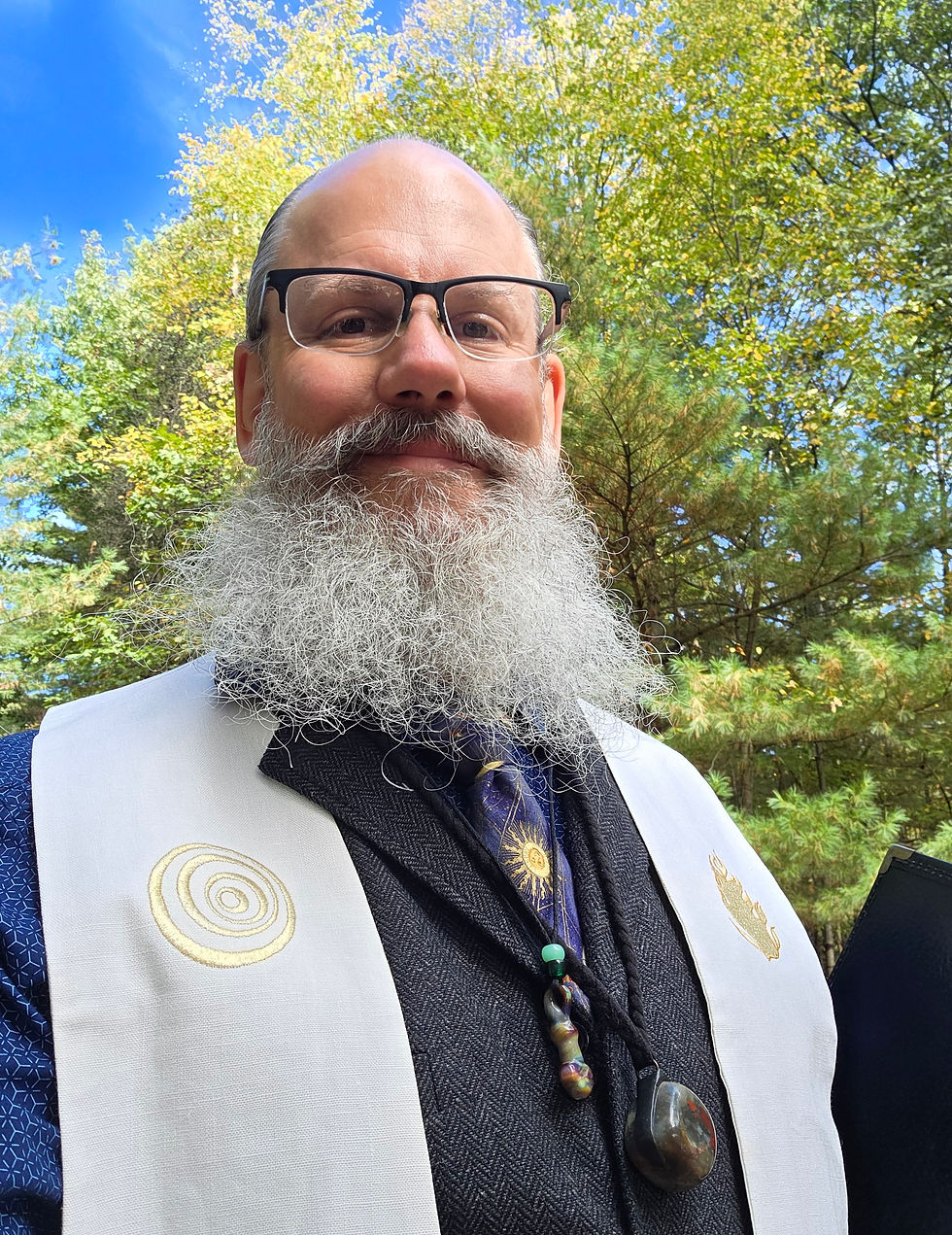 Rev. Brian at Columcille Megalith Park (2025)