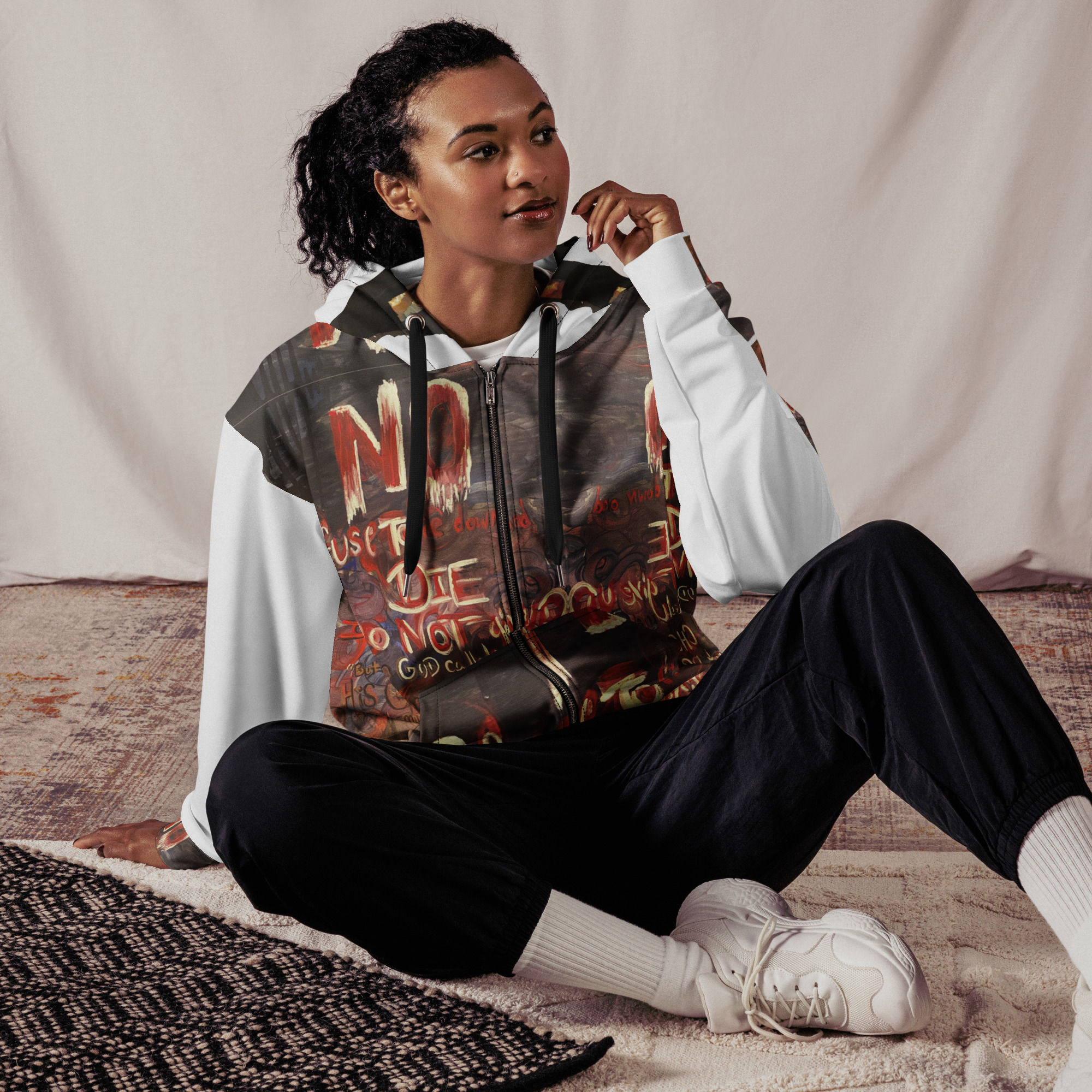 Refuse to Die Unisex zip hoodie