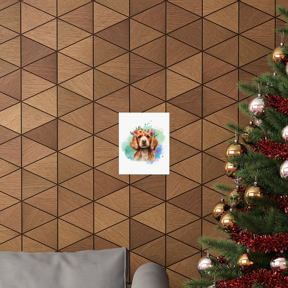 Miniature : Poster joli chien roux