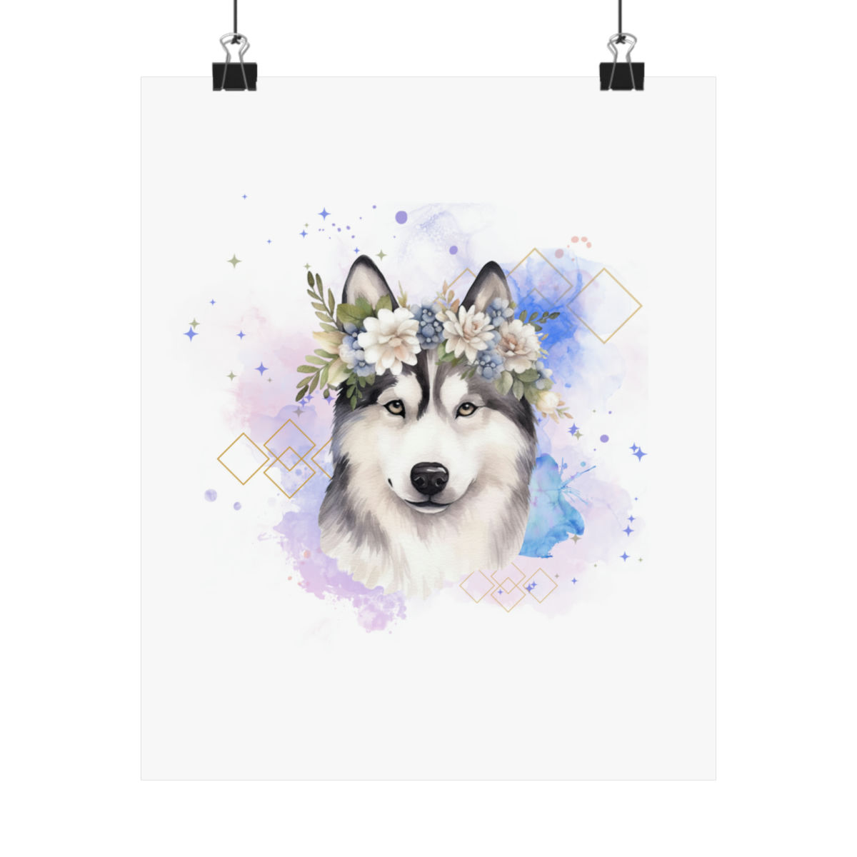 Poster le doux Husky