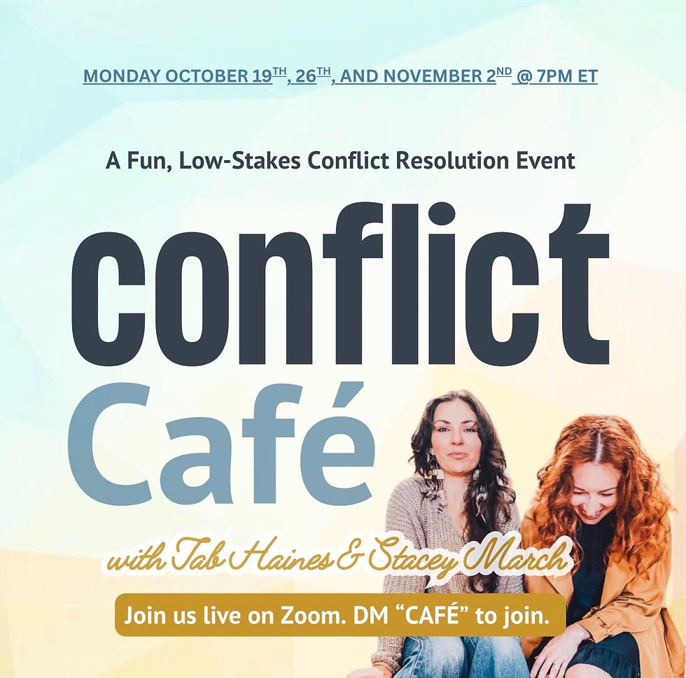 Conflict Café 3 Part Zoom Series