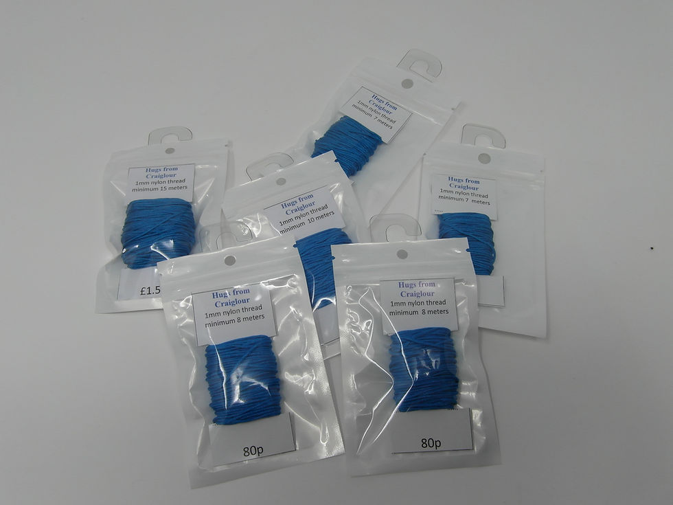 Cerulean Blue 1mm nylon thread