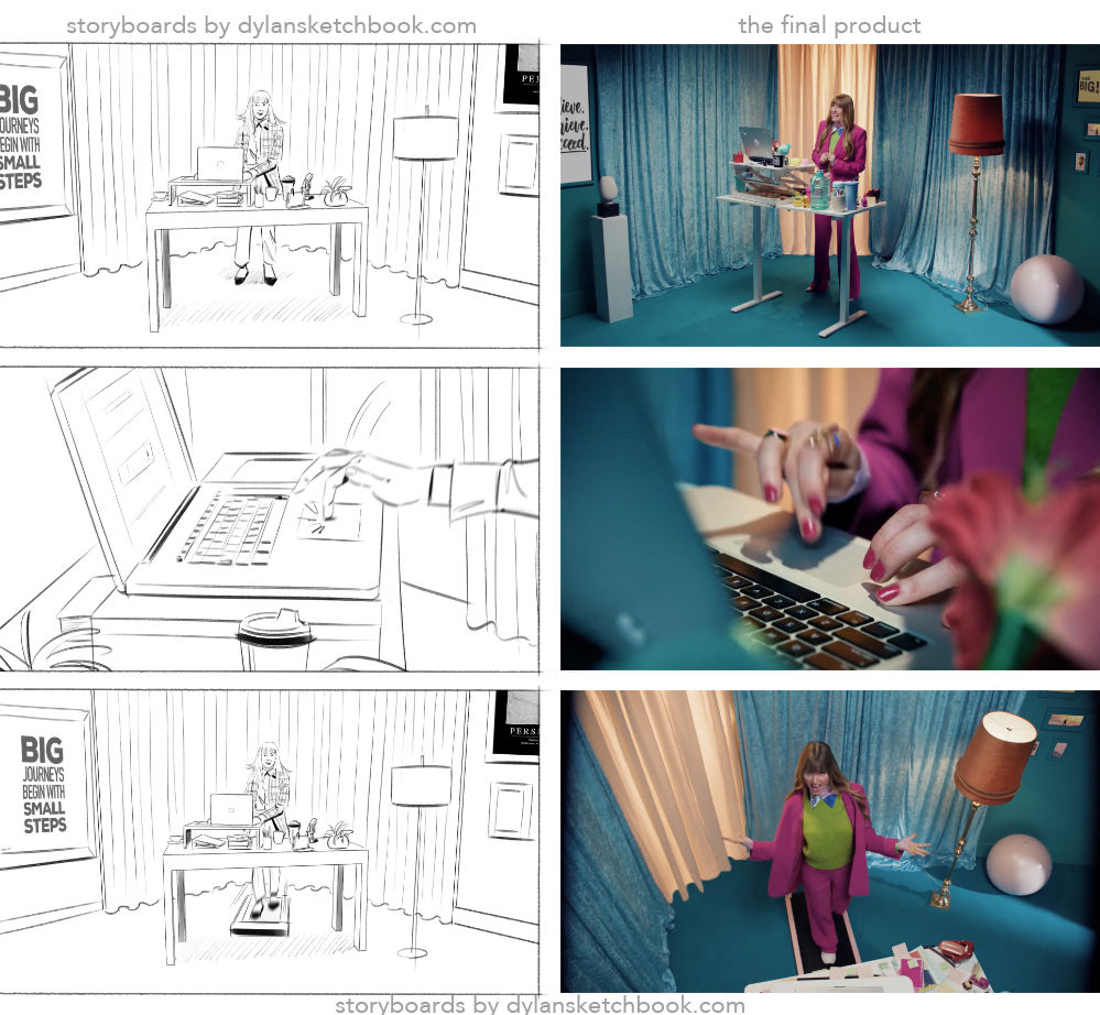 Storyboards for a MalwareBytes TVC