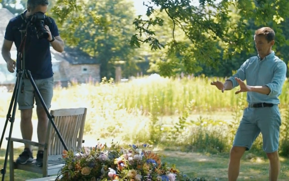 Photoshoot Afscheid met bloemen