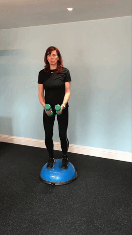 Lateral Raises, Bosu