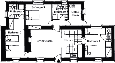 plan 3 chambres
