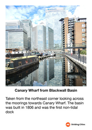 Canary Wharf from Blackwall Basin