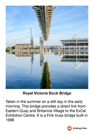 Royal Victoria Dock Footbridge Reflection