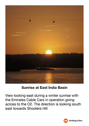 Sunrise at East India Basin