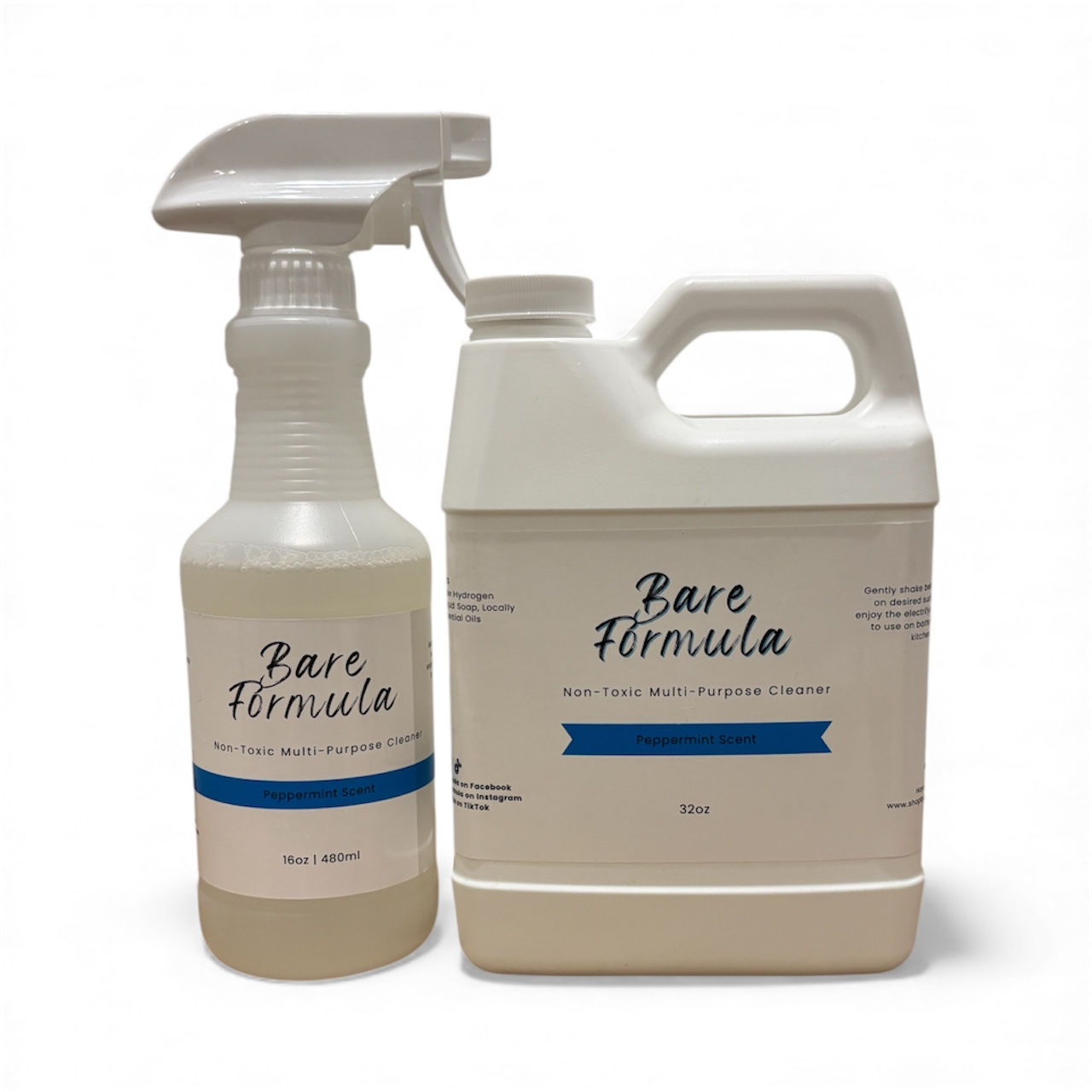 Bundle 16oz and 32oz Multi - Purpose Cleaning Solution (Peppermint Scent)