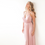 Thumbnail: Pink Wrap Maxi Dress #1060