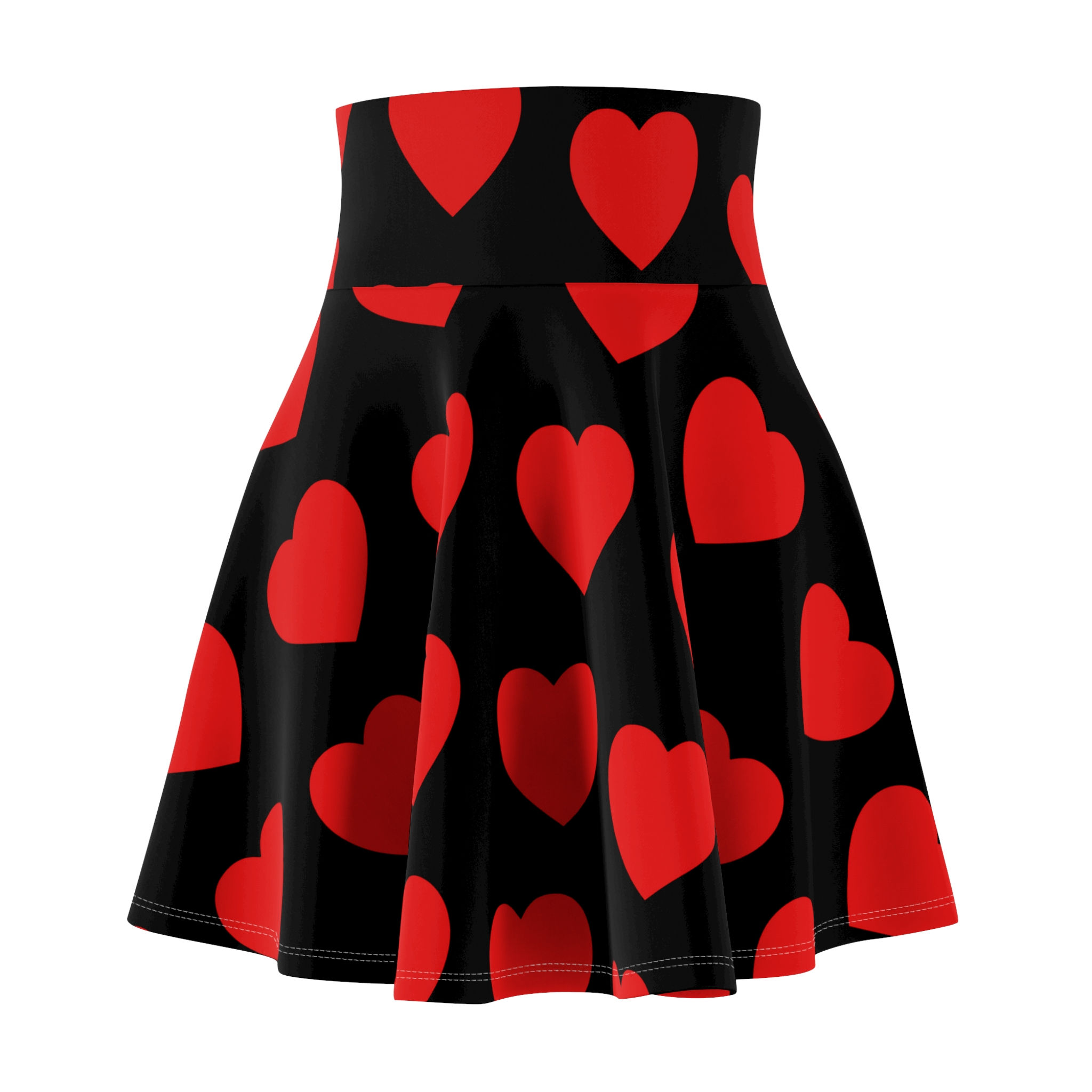 Skater Skirt with Cute Red Heart Design