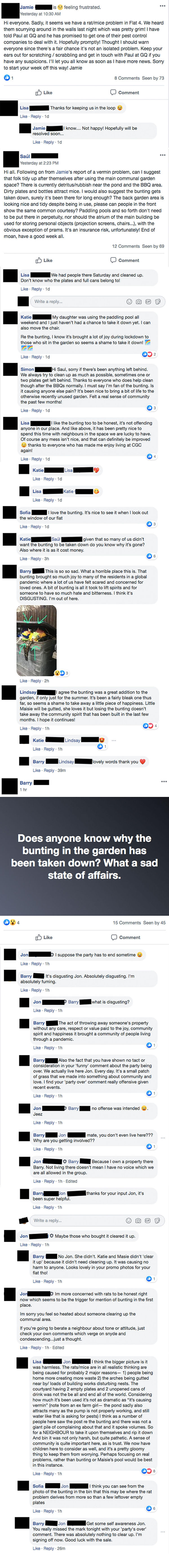 Good Will Bunting_Lockdown Facebook thre
