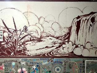 Lao Landscape Mural