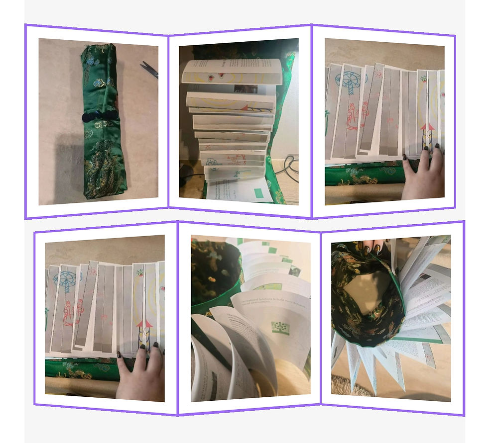 Handmade book by Yuxi for the Playground Without Walls