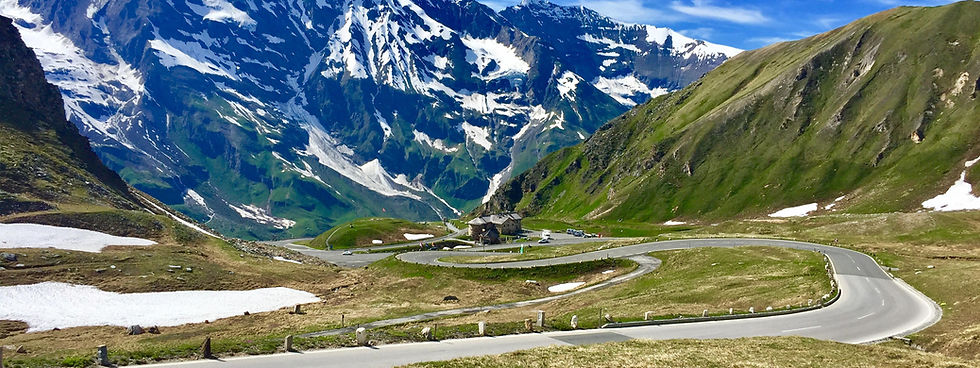 Winding road in Grossglockner, Austria