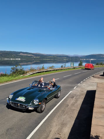 Classic Car in the Scottish Highlands