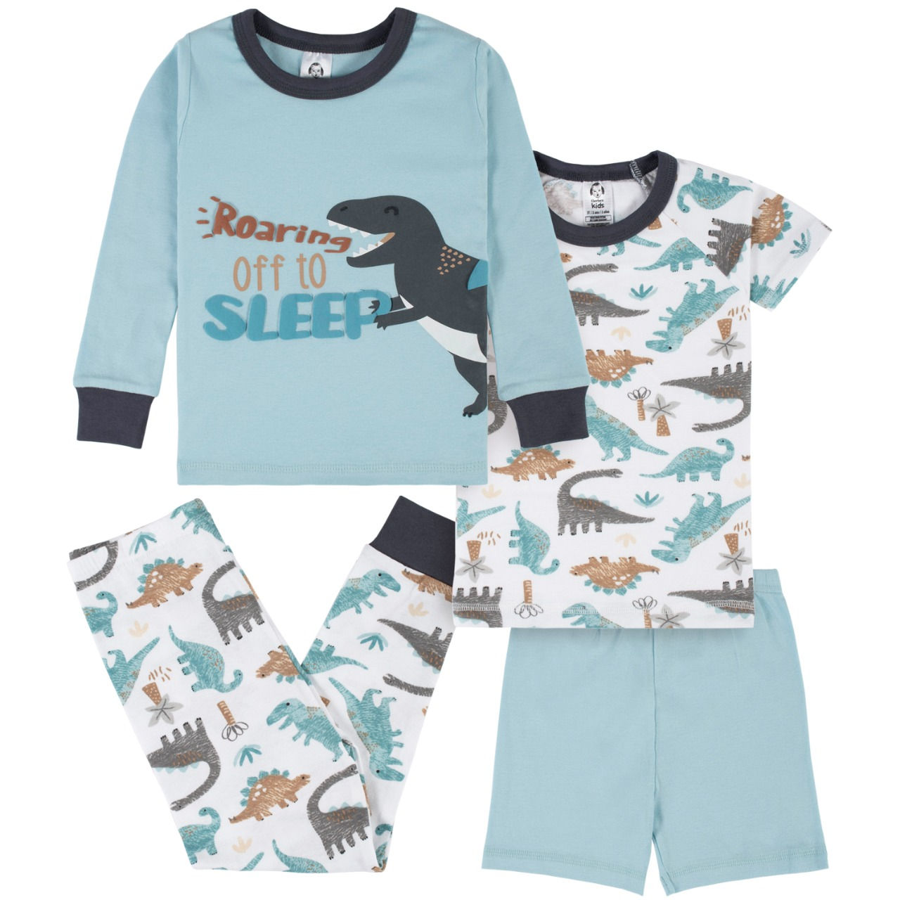 Set pijamas 4pcs T-Rex