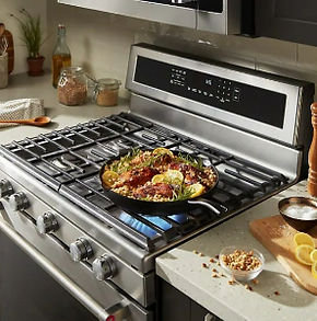 Natural gas and propane (LP) gas range